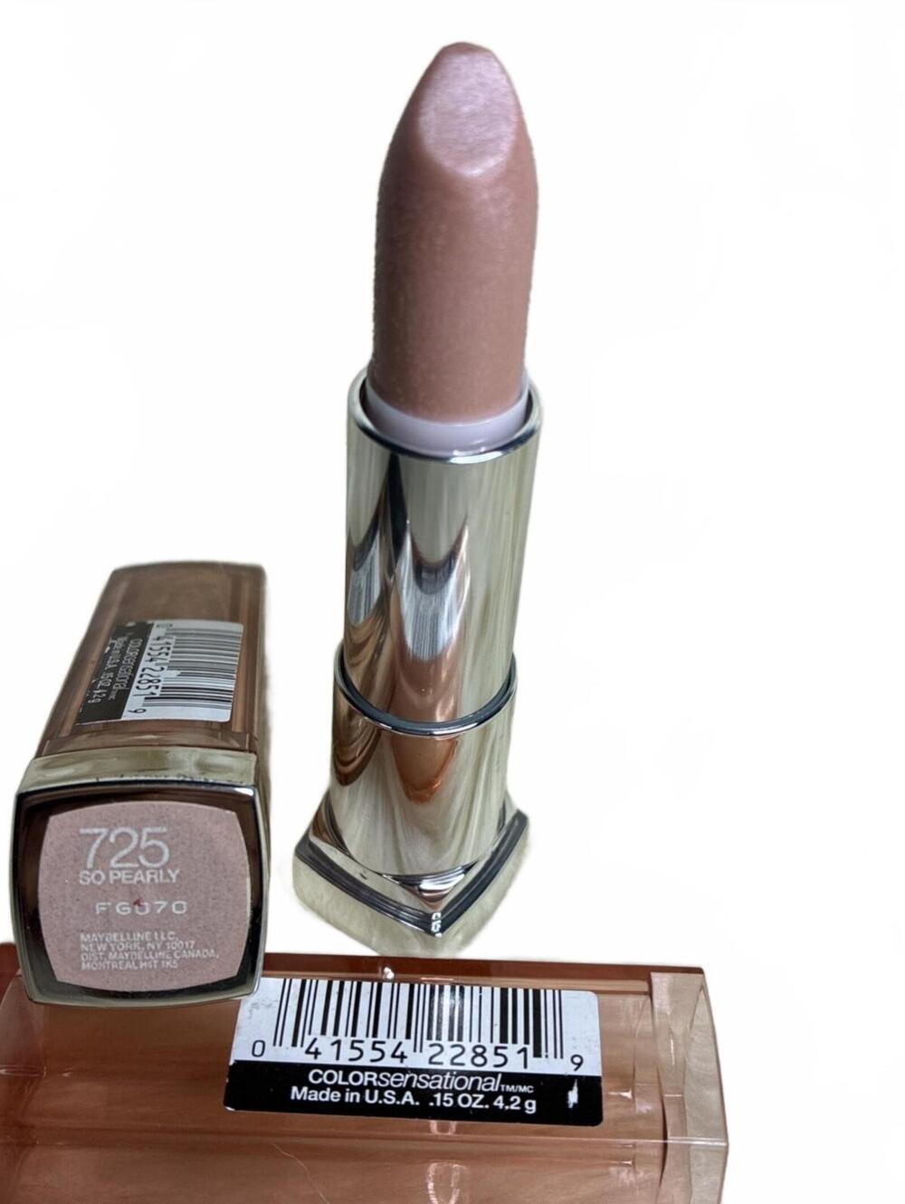 Maybelline ColorSENSATIONAL Lipstick  #725 So Pearly. Flawed Tip. See Pictures